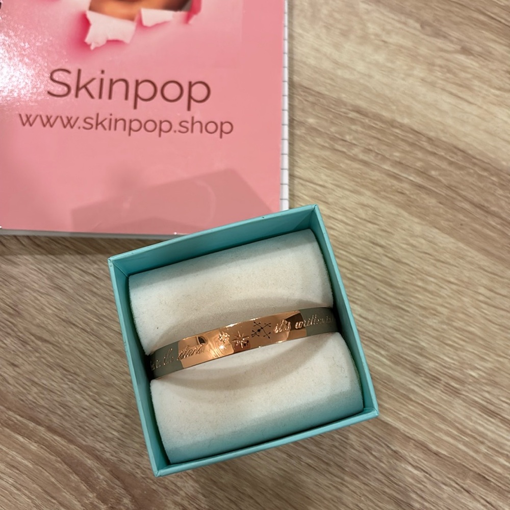 Kate Spade rose gold bangle “it’s written in the stars”